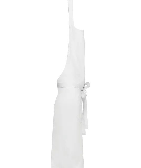 K8010 - Schort van polykatoen wasbaar op hoge temperatuur White