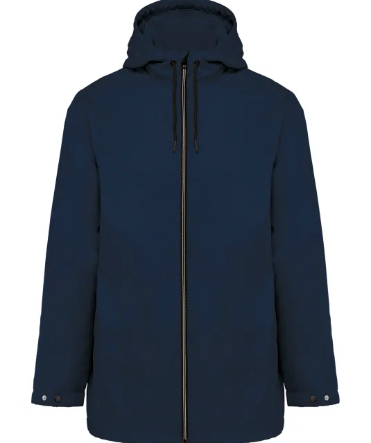 K6153 - Uniseks fleecejas met gevoerde capuchon Navy