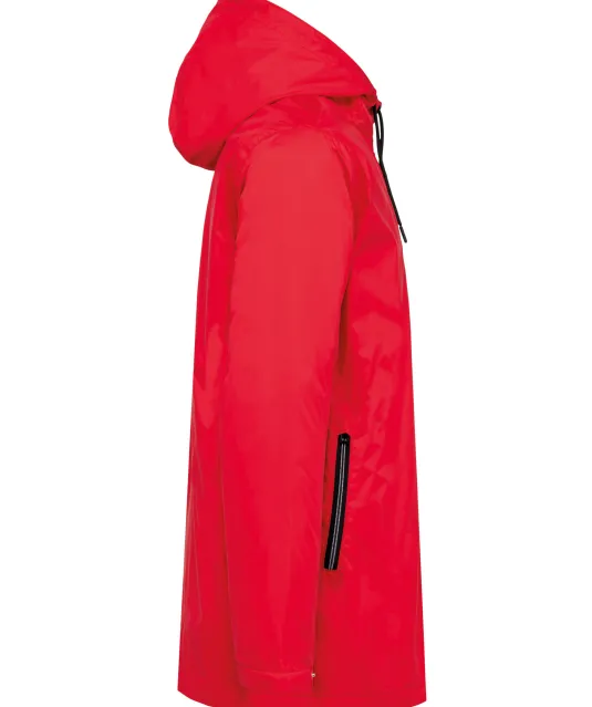 K6153 - Uniseks fleecejas met gevoerde capuchon Red