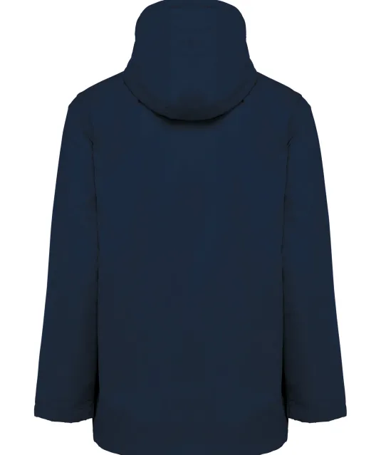 K6153 - Uniseks fleecejas met gevoerde capuchon Navy