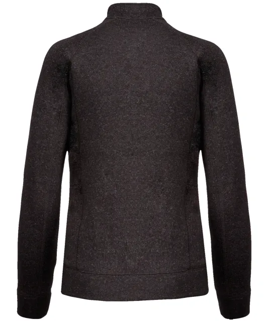 K9107 - Heather damesvest met rits Dark Grey Melange