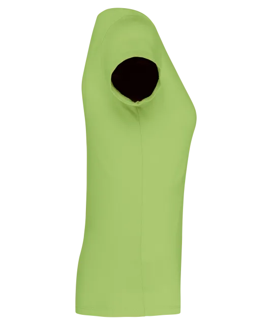 K384 - Dames-t-shirt korte mouwen met boothals Lime