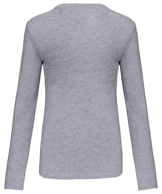 K383 - Dames T-shirt ronde hals lange mouwen Oxford Grey