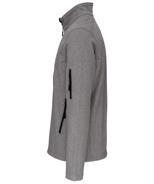 K401 - Softshell jas Marl Grey