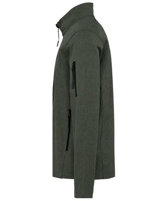 K401 - Softshell jas Marl Green