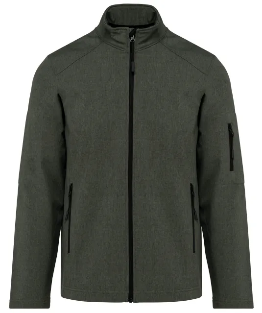 K401 - Softshell jas Marl Green