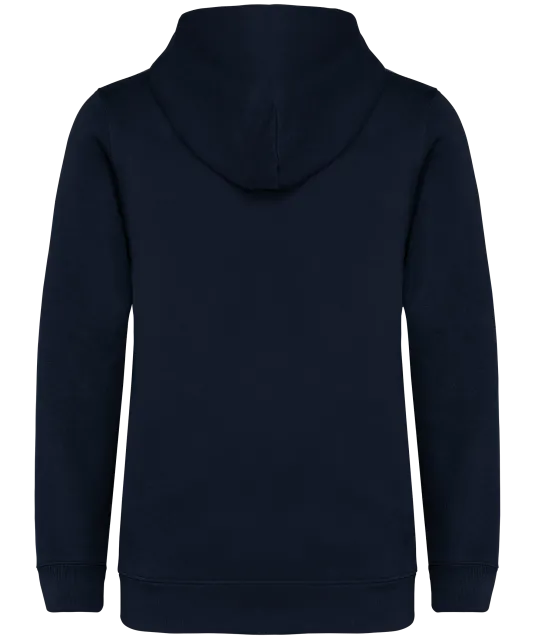 NS405 - Ecologische kindersweater met rits en capuchon Navy Blue