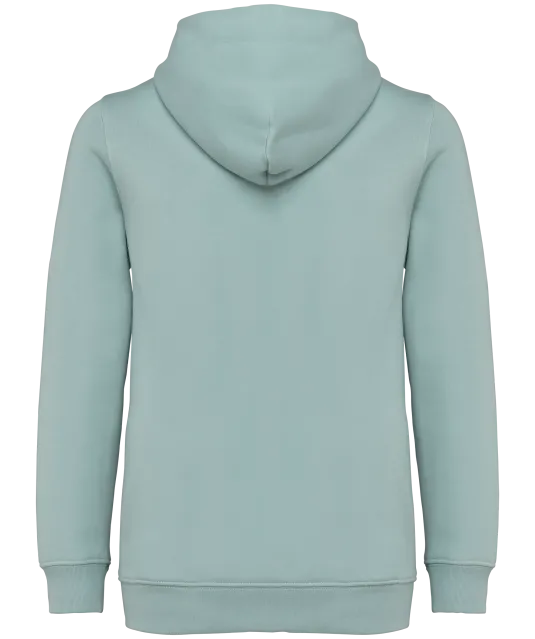 NS405 - Ecologische kindersweater met rits en capuchon Jade Green