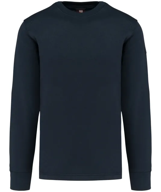 WK4001 - Sweater ingezette mouwen Navy