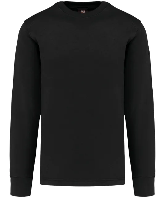 WK4001 - Sweater ingezette mouwen Black