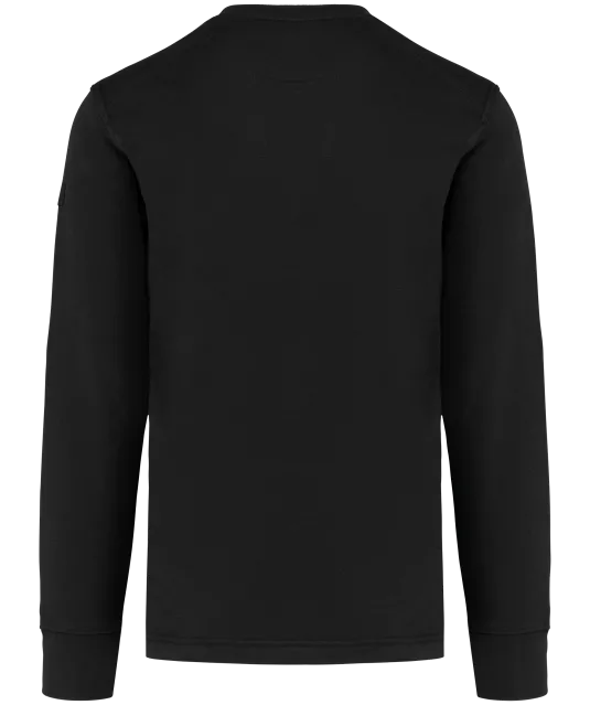 WK4001 - Sweater ingezette mouwen Black
