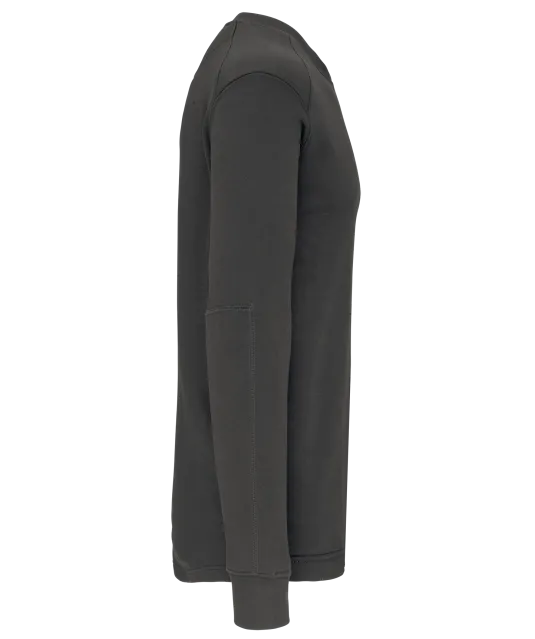 WK4001 - Sweater ingezette mouwen Dark Grey