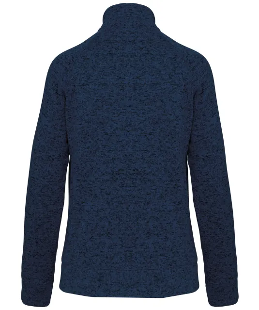 K9107 - Heather damesvest met rits Navy Melange