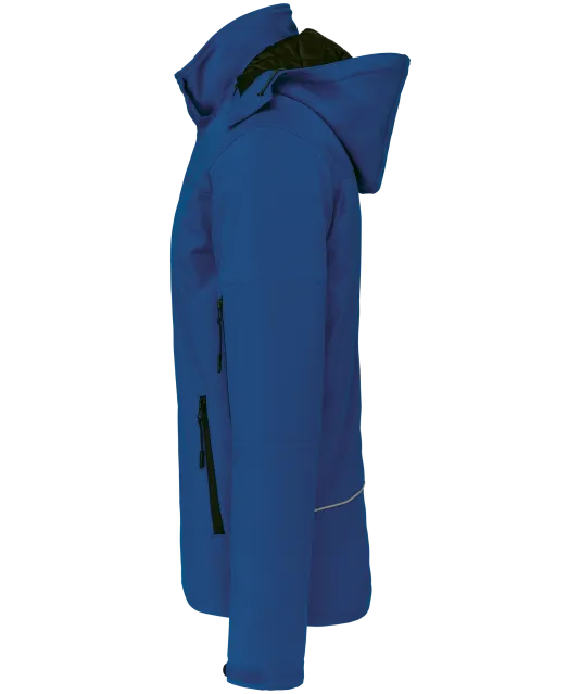 K650 - Gewatteerde softshell herenparka met capuchon Dark Royal Blue