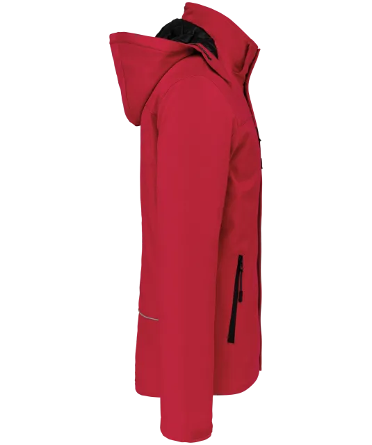 K650 - Gewatteerde softshell herenparka met capuchon Red