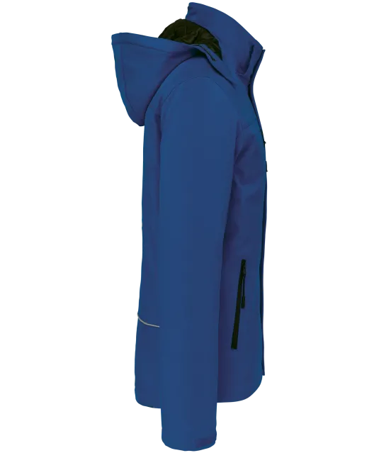K650 - Gewatteerde softshell herenparka met capuchon Dark Royal Blue