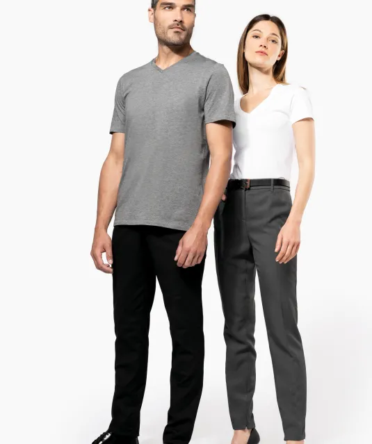 K3002 - Heren-t-shirt Supima® V-hals korte mouwen Black