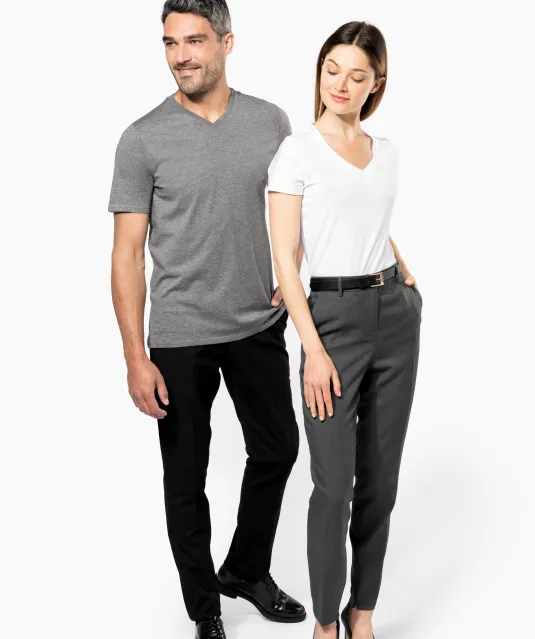 K3002 - Heren-t-shirt Supima® V-hals korte mouwen Black