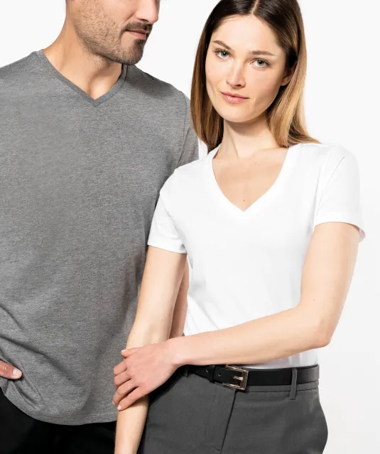 K3002 - Heren-t-shirt Supima® V-hals korte mouwen Black