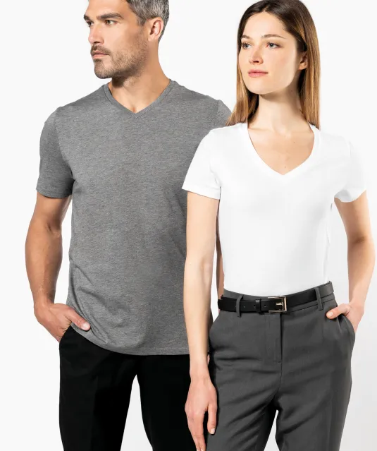 K3002 - Heren-t-shirt Supima® V-hals korte mouwen Black