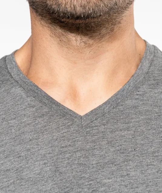 K3002 - Heren-t-shirt Supima® V-hals korte mouwen Black