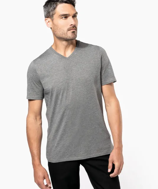 K3002 - Heren-t-shirt Supima® V-hals korte mouwen Black