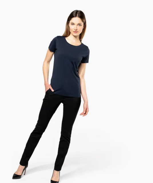 K3001 - Dames-t-shirt Supima® ronde hals korte mouwen Black