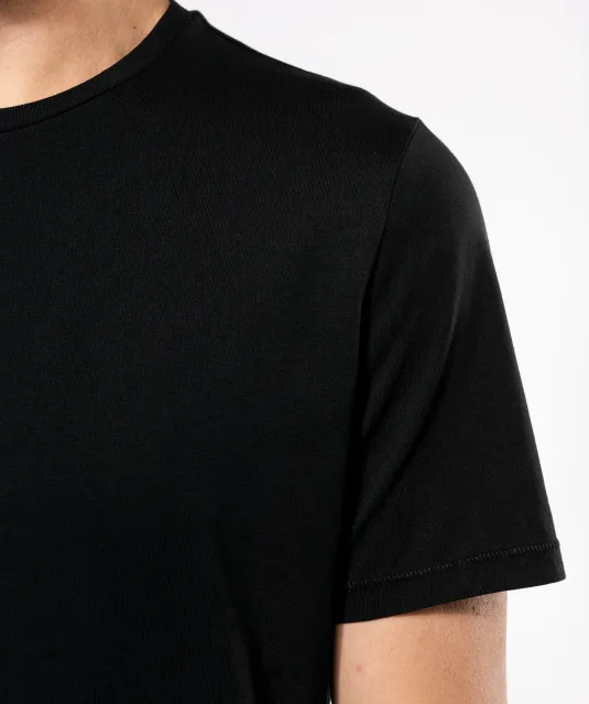 K3000 - Heren-t-shirt Supima® ronde hals korte mouwen Black