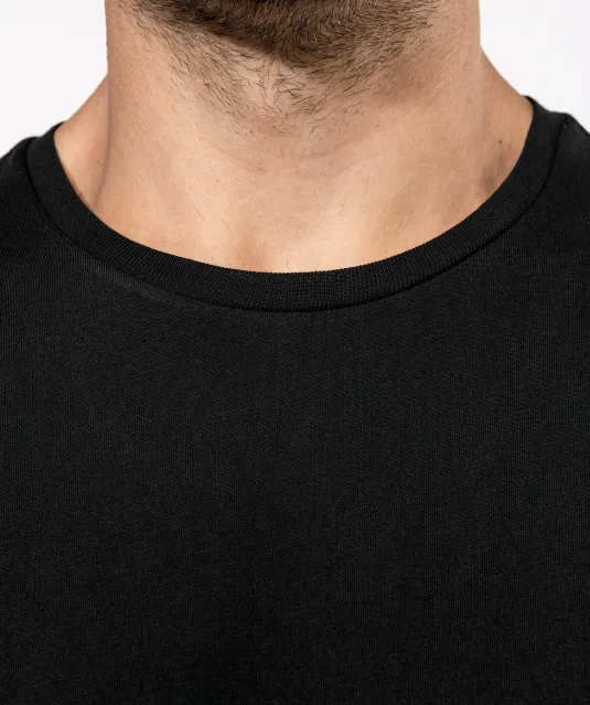 K3000 - Heren-t-shirt Supima® ronde hals korte mouwen Black