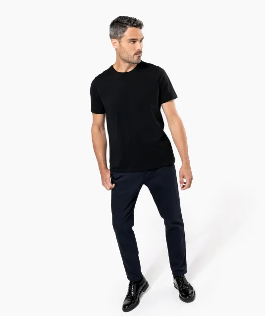 K3000 - Heren-t-shirt Supima® ronde hals korte mouwen Black