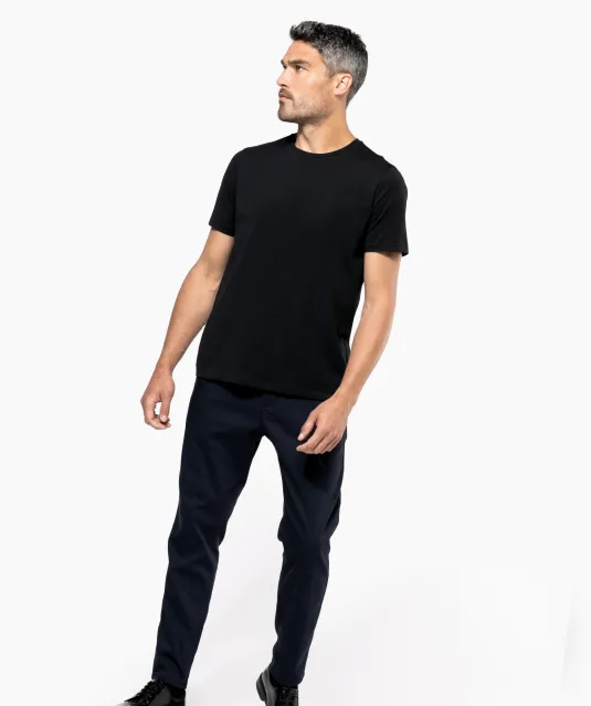 K3000 - Heren-t-shirt Supima® ronde hals korte mouwen Black