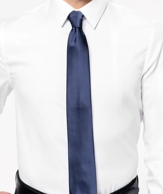 K522 - Getailleerd heren non-iron overhemd lange mouwen White
