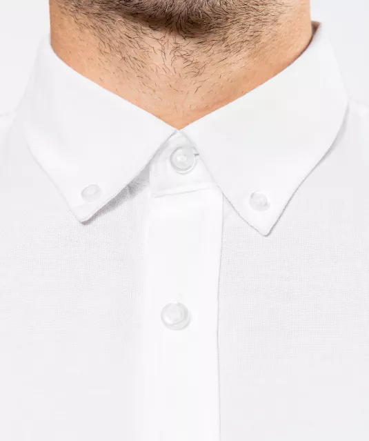 K516 - Heren Oxford overhemd lange mouwen Oxford Blue