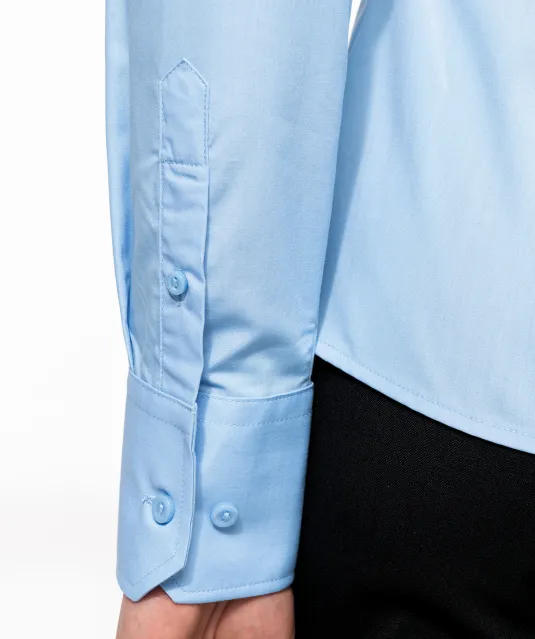 K506 - Damespilootoverhemd lange mouwen White