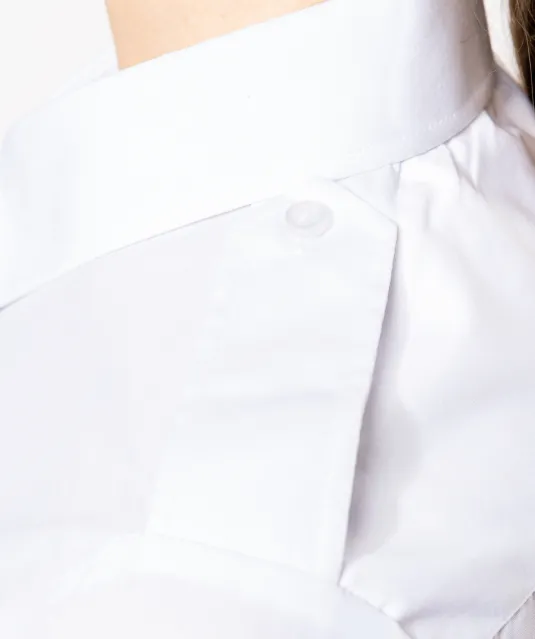 K504 - Damespilootoverhemd korte mouwen White