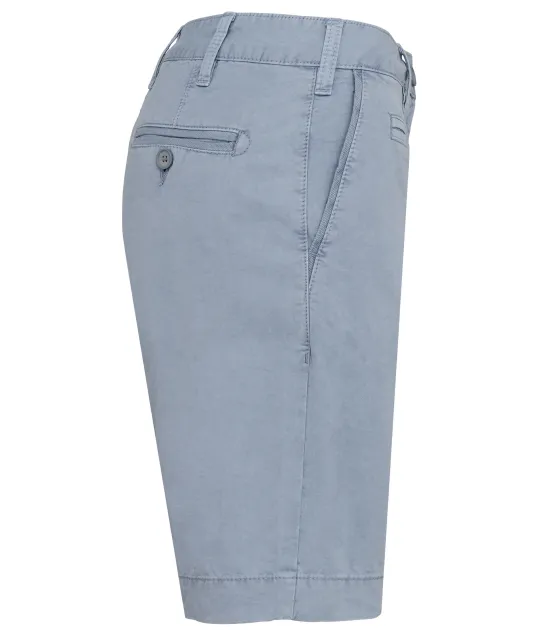 K753 - Damesbermuda met verwassen look Washed Smoky Blue