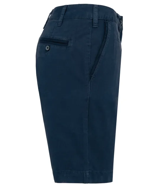 K753 - Damesbermuda met verwassen look Washed Navy