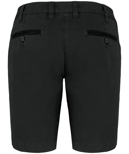 K753 - Damesbermuda met verwassen look Washed Charcoal