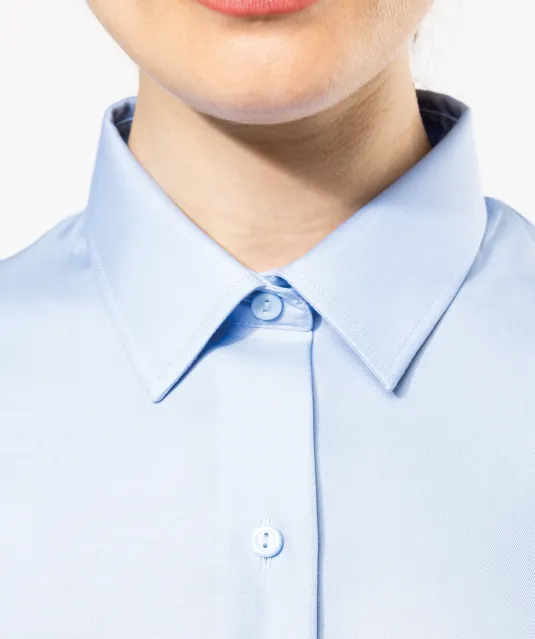 K538 - Dames non-iron blouse lange mouwen White