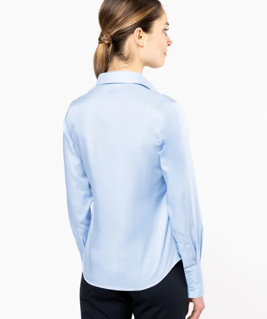 K538 - Dames non-iron blouse lange mouwen White