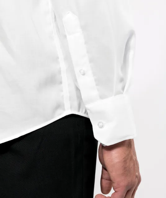 K537 - Heren non-iron overhemd lange mouwen White