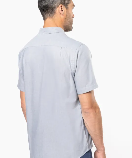 K535 - Heren Oxford overhemd korte mouwen White