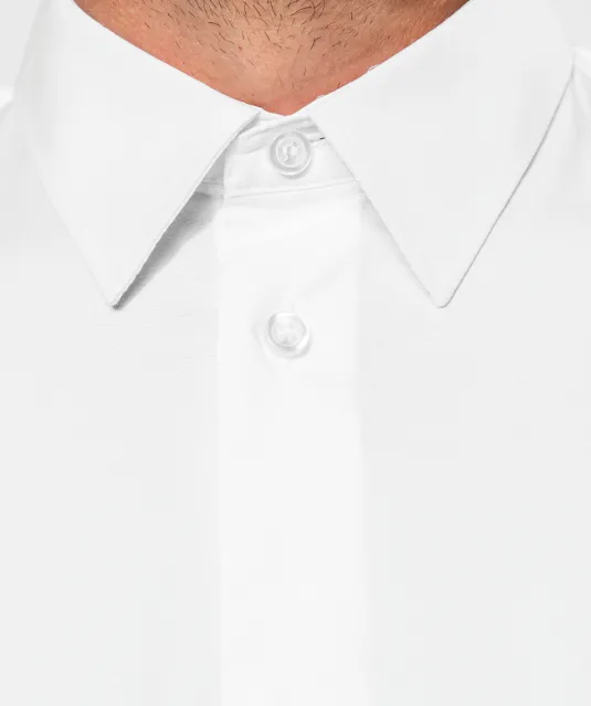 K529 - Heren stretch overhemd lange mouwen Black