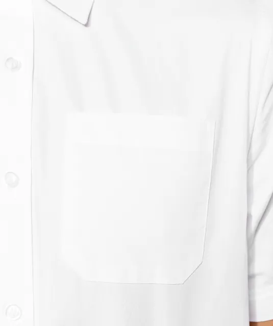 K543 - Heren poplin overhemd korte mouwen White