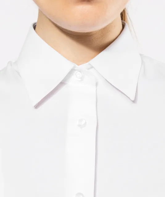 K540 - Dames non-iron blouse korte mouwen White
