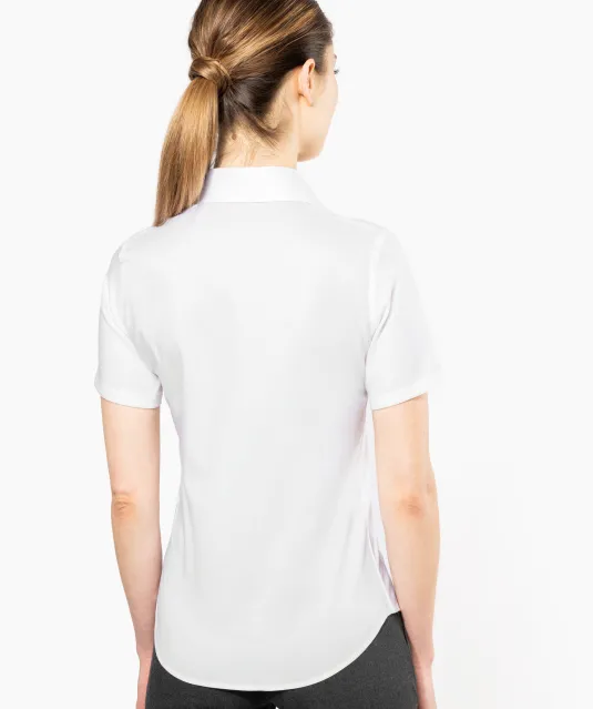 K540 - Dames non-iron blouse korte mouwen White