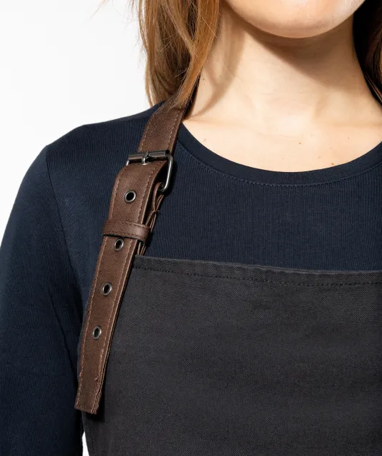 K8003 - Vintage schort Vintage Charcoal