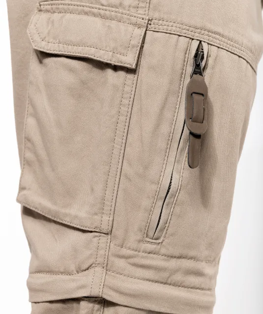 K785 - Heren 2-in-1 broek met meerdere zakken Black