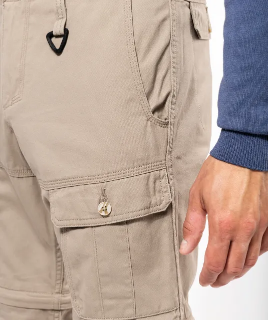 K785 - Heren 2-in-1 broek met meerdere zakken Black