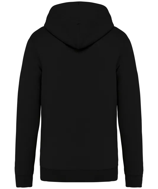 NS402 - Ecologische uniseks sweater met capuchon en rits Black